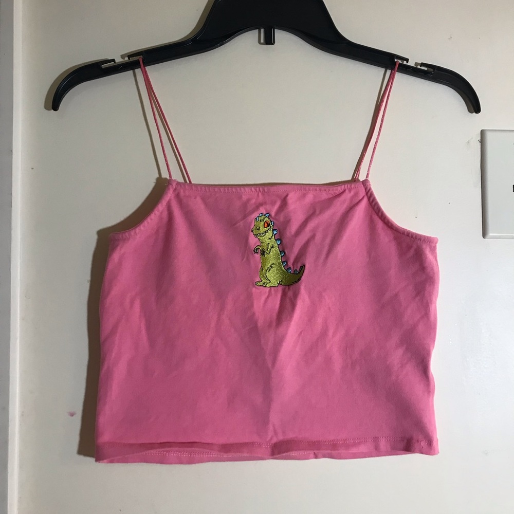 pink rugrats cropped tank